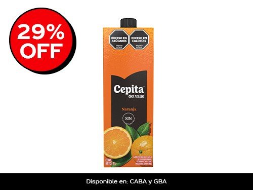 Cepita Del Valle Naranja 1L x8