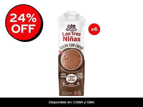 Las Tres Niñas Chocolatada 200Ml x12