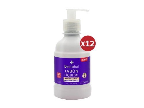 12 unid. Jabón Antibacterial Extra Protección 250ml