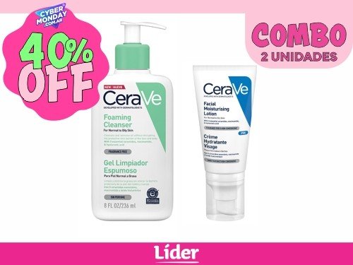 CERAVE COMBO: Gel Limpiador Espumoso + Loción Hidratante