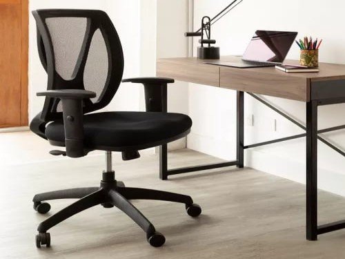 Sillon Ergonomico Alma Negro con Brazos regulables