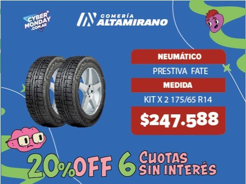 Kit 2 Neumáticos 175/65 R14 82T TL PRESTIVA FATE