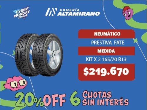 Kit 2 Neumáticos 165/70 R13 79T TL PRESTIVA FATE