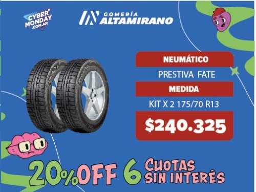 Kit 2 Neumáticos 175/70 R13 82T TL PRESTIVA FATE