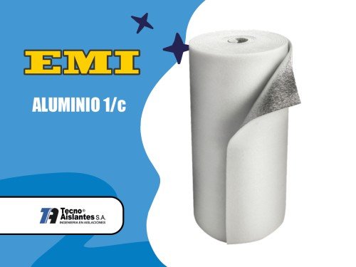 THERMOESPUMA RAL 5 MM - ALUMINIO PURO 1 CARA 20 MT2