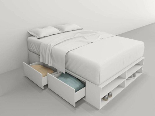 Cama Box 4 Cajones con Botinero 140x190