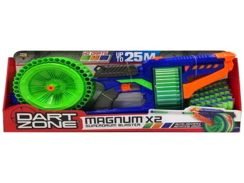 Pistola de dardos Dart Zone Magnum x2 Superdrum Blaster - Art. 61079