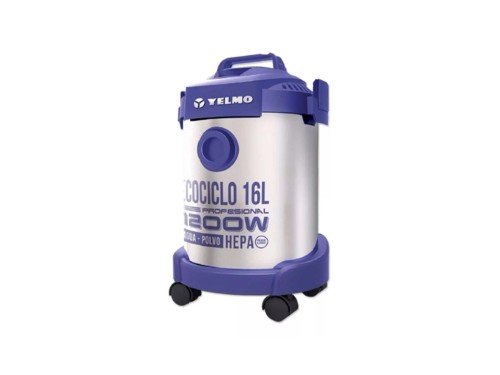 Aspiradora De tacho Yelmo Ecociclo 16L AS-3314 plateada e índigo 220V