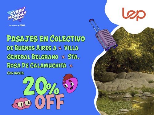 Viajá a Villa General Belgrano con un 20% OFF en 6 cuotas sin interes