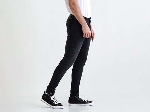 Jean corte slim, desgastado con roturas de hombre - Go North