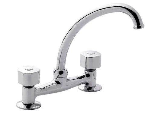 GRIFERIA DOBLE COMANDO AH HOME PARA BAÑO COCINA MESADA ALPINA AH016