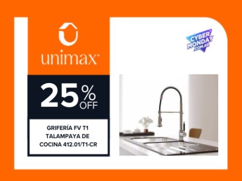 Grifería de Cocina Fv Monocomando de Mesada Talampaya Cromo 412.01/t1