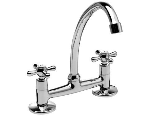 GRIFERIA DOBLE COMANDO AH HOME PARA BAÑO COCINA MESADA ALPINA AH017