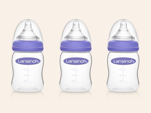 Trio de mamaderas para leche materna 160 ml Lansinoh Pack x 3 unidades