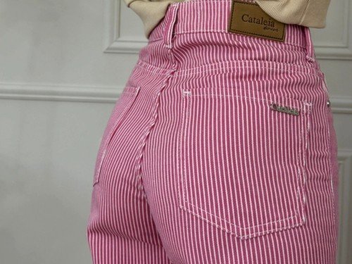 Jeans Wide Leg Nerina Pink By Cataleia