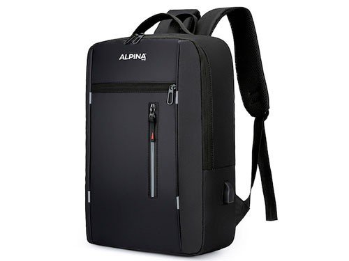 MOCHILA PORTA NOTEBOOK 17 CON CARGA USB TELA ANTIDESGARRO ALPINA 1327