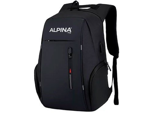 MOCHILA ANTIRROBO PORTA NOTEBOOK 15.6" C/USB ANTIDESGARRO ALPINA