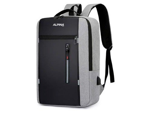 Alpina 1327 Mochila Porta Notebook 17 Con Carga Usb Tela Ant