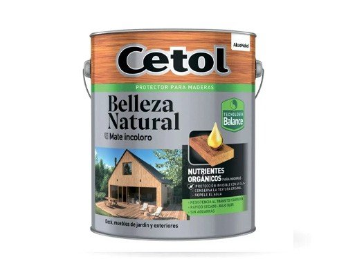 Cetol Belleza Natural Mate Incoloro 4 Lt Agua Mutisuperficie