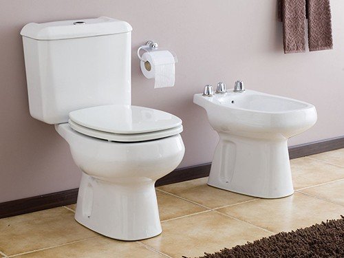 Bidet de apoyo MONACO3JB Rectangular Blanco Roca