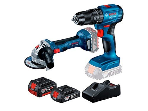 Kit de taladro + amoladora inalámbricos 18 V Bosch