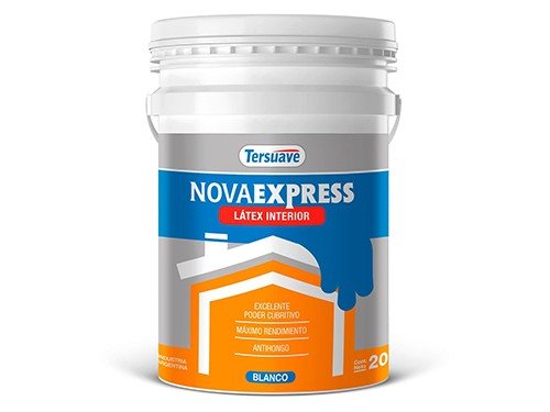 Pintura látex nova de interior blanco mate antimoho 20 L Tersuave