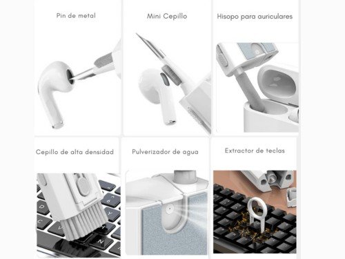 Kit Limpiador 8 En 1 Para Auriculares, Celulares Y Teclados