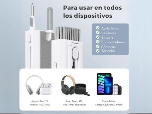 Kit Limpiador 8 En 1 Para Auriculares, Celulares Y Teclados