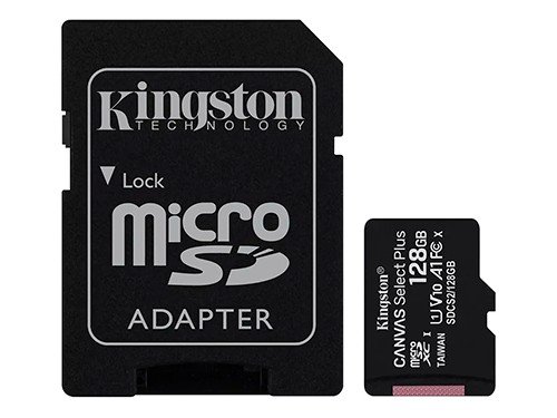 Memoria Micro Sd 128gb Kingston Canvas Clase 10 Adaptador