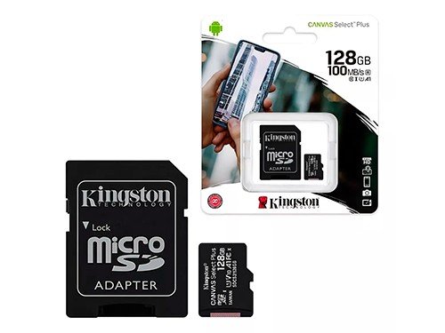 Memoria Micro Sd 128gb Kingston Canvas Clase 10 Adaptador