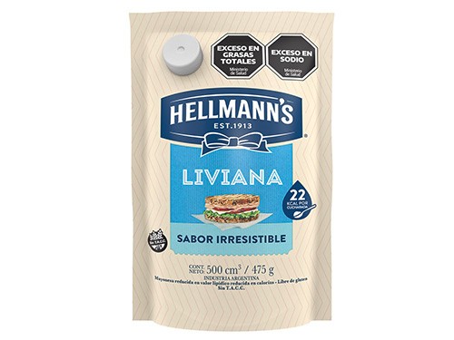 Mayonesa Liviana Doy Pack Hellmans x 475 g.