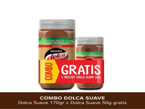 Combo Nescafé Dolca Suave x 170gr + Frasco 50gr de regalo