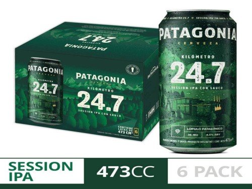 Cerveza Patagonia 24.7 Lata 473cc x6