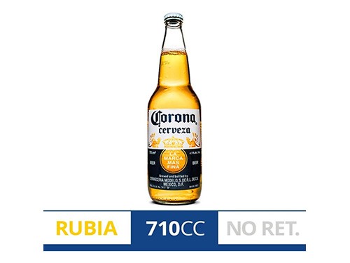 Cerveza Corona Botella No Retornable 710cc x1