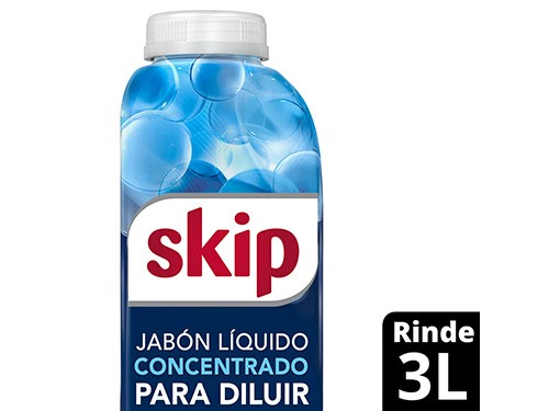 Jabón Líquido Ropa Diluir Baja Espuma Oxi Botella Skip x 500 cc.