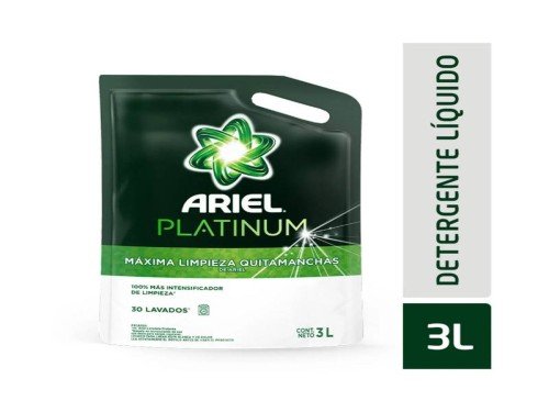 Jabón Líquido Ropa Platinum Doy Pack Ariel x 3 Lt.