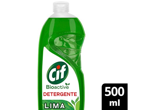 Detergente Liquido Bioactive Lima Cif x 500 cc.