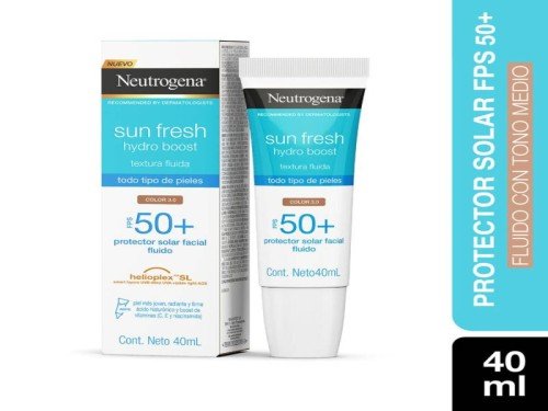 Protector Solar Facial Sun Fluido 3 Fps 50 + Neutrogena x 40 cc.