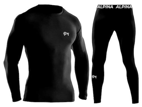 CONJUNTO TERMICO COMPLETO REMERA + CALZA ALPINA FRIO EXTREMO