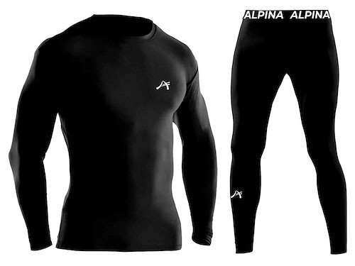 CONJUNTO TERMICO COMPLETO REMERA + CALZA ALPINA MICROFIBRA