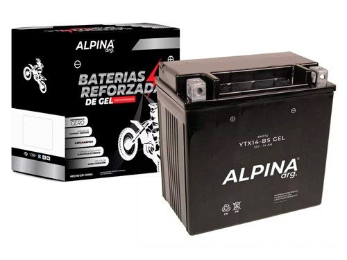 Bateria Moto Alpina Ytx14-bs Gel Libre De Mantenimiento