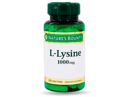 Natures Bounty L-lysine 1000mg Lisina Suplemento Dietario