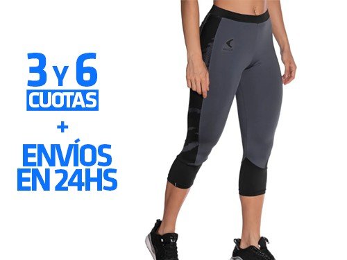 Calza Capri Ruge 3/4 Flash Wns Training