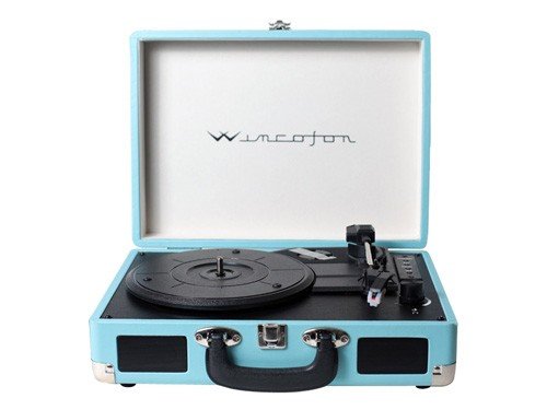 Tocadiscos Bluetooth Graba Vinilo A Usb Wincofon Winco W-406