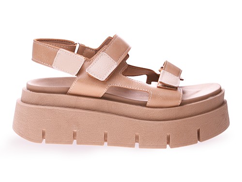 Sandalias Popy´S Mujer Plataforma Con Velcro