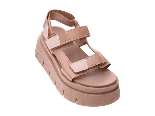 Sandalias Popy´S Mujer Plataforma Con Velcro