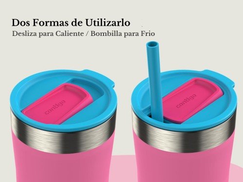 Vaso Termico Contigo C/bombilla Streetervielle 710ml Frio/calor Wildbe