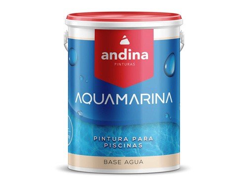 Pintura Piletas Piscinas Andina Aquamarina 4 Lts Celeste