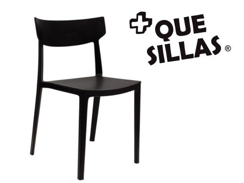 Silla de jardin comedor moderna plastico Rio