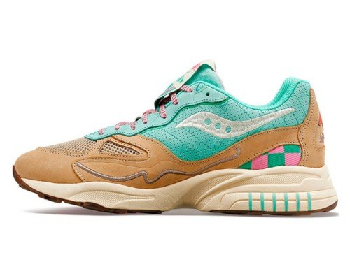 ZAPATILLA UNISEX SAUCONY 3D GRID HURRICANE AQUAMARINE/GRAY ORIGINALS